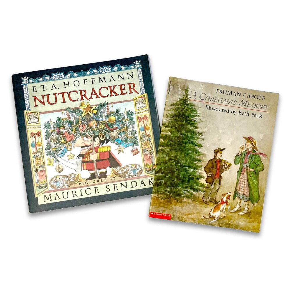 Vintage Christmas Books Maurice Sendak Nutcracker 1984 & Truman Capote 1997